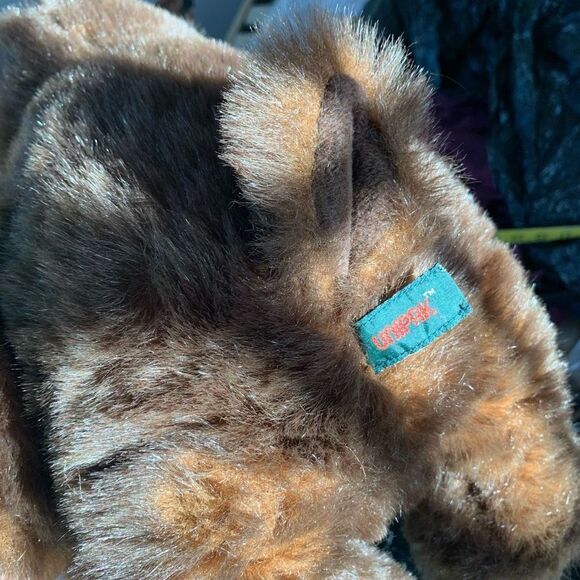 Unipak stuffed moose toy plush animal faux fur brown - Picture 7 of 7